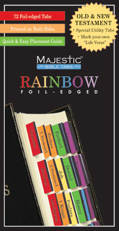 Bible Tab-Majestic Rainbow Foil-Edged