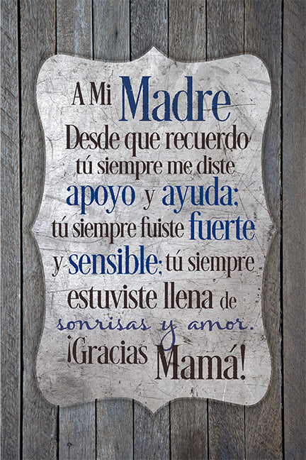 Spanish-Plaque-Mother- To My