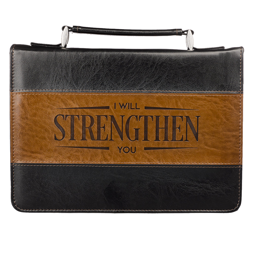 Bible Cover-Classic Lux Leather- Strengthen