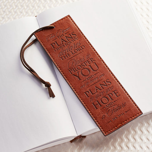Bookmark-For I Know the Plans-Brown