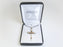 Pendant- Nail Cross w/Gold Accents-Pewter