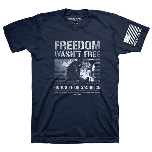 T-Shirt-Freedom Wasn't Free-Navy