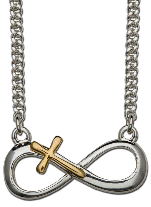 Pendant- Infinity Cross-Sterling