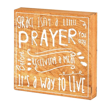 Plaque-Grace Isn't A Little Prayer