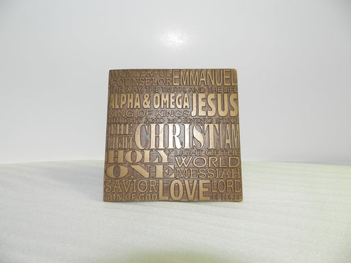 Plaque-Names of Jesus-Bronze Resin